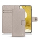 Samsung Galaxy S22 leather case - Taupe innocent
