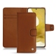 Funda de piel Samsung Galaxy S22 - Marron Veggie