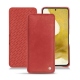 Samsung Galaxy S22 leather case - Cerise vintage ( Pantone 185C ) 