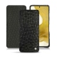 Capa em pele Samsung Galaxy S22 - Autruche nero