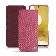 Samsung Galaxy S22 leather case - Serpent ciclamino