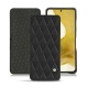 Samsung Galaxy S22 leather case - Noir - Couture ( Nappa - Black ) 