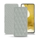 硬质真皮保护套 Samsung Galaxy S22 - Gris - Couture ( Nappa - Pantone W428C ) 