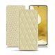 Samsung Galaxy S22 leather case - Beige - Couture ( Nappa - Pantone 7502C ) 
