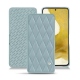 Funda de piel Samsung Galaxy S22 - Bleu ciel - Couture ( Nappa - Pantone 277C ) 