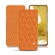 硬质真皮保护套 Samsung Galaxy S22 - Orange - Couture ( Nappa - Pantone 1495U ) 