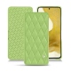 Custodia in pelle Samsung Galaxy S22 - Vert olive - Couture ( Nappa - Pantone 578U ) 