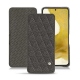 Funda de piel Samsung Galaxy S22 - Anthracite - Couture ( Pantone 424C ) 