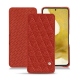 硬质真皮保护套 Samsung Galaxy S22 - Papaye - Couture ( Pantone 180C ) 