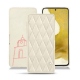 Funda de piel Samsung Galaxy S22 - Blanc escumo - Couture