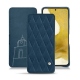 Custodia in pelle Samsung Galaxy S22 - Blu mediterran - Couture
