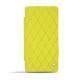 Lederschutzhülle Sony Xperia Z3  - Jaune fluo - Couture