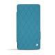 Custodia in pelle Sony Xperia Z3  - Bleu fluo - Couture
