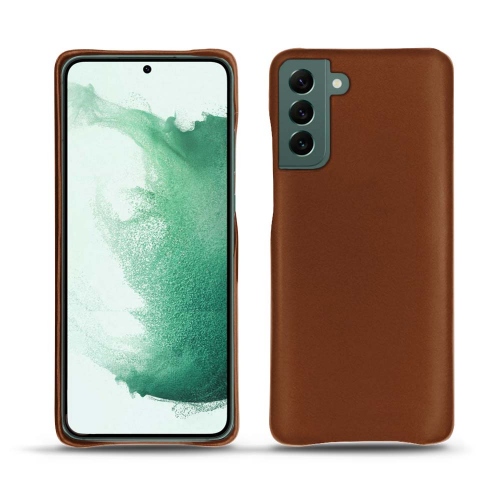 Funda de cuero de alta calidad para Samsung Galaxy S22+Marron ( Nappa - Pantone #8B4720 ) 