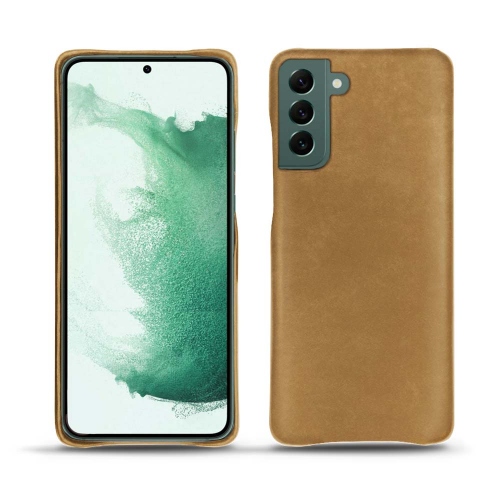 Mala de couro de alta qualidade para Samsung Galaxy S22+Sable vintage ( Pantone #9b7340 ) 