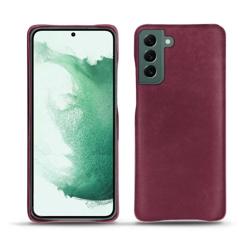 Funda de cuero de alta calidad para Samsung Galaxy S22+Prune vintage ( Pantone #612434 ) 