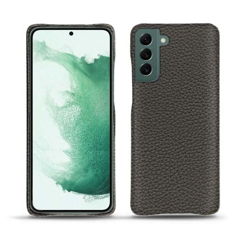 Hochwertige Lederhülle für Samsung Galaxy S22+.Anthracite ( Pantone #41403c ) 