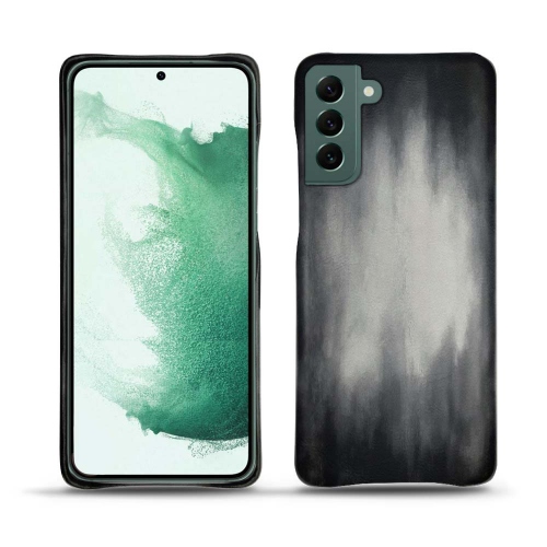 Funda de cuero de alta calidad para Samsung Galaxy S22+Gris Patine