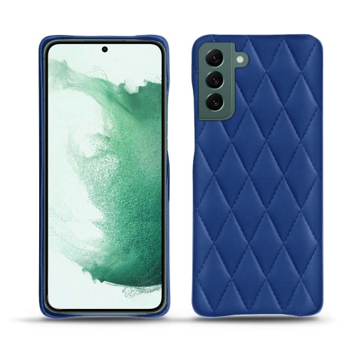 Coque de qualité supérieure en cuir pour Samsung Galaxy S22+Bleu océan - Couture ( Nappa - Pantone #15458a) 