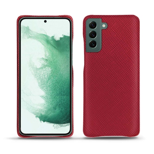Funda de cuero de alta calidad para Samsung Galaxy S22+Rouge passion ( Pantone #a6192e ) 