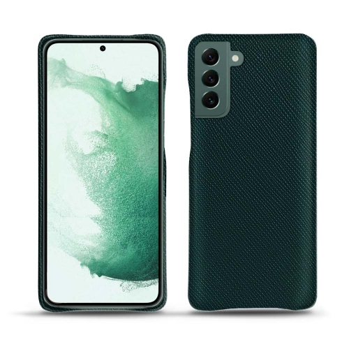 Hochwertige Lederhülle für Samsung Galaxy S22+.Vert séduisant ( Pantone #1d3c34 ) 