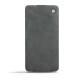 Housse cuir Sony Xperia Z3 Compact  - Dark vintage ( Roughtcut - Black#5256 ) 
