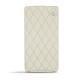 Sony Xperia Z3 Compact leather case - Ivoire - Couture ( Sleek P C12 - White ) 