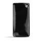 Sony Xperia Z3 Compact leather case - Onyx ( Bologna Hi Gloss - Black ) 