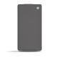 Funda de piel Sony Xperia Z3 Compact  - Anthracite ( Pantone 424C ) 