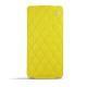 Funda de piel Sony Xperia Z3 Compact  - Jaune fluo - Couture