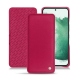 Samsung Galaxy S22+ leather case - Rose fluo