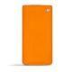 Housse cuir Sony Xperia Z3 Compact  - Orange fluo
