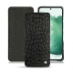 Lederschutzhülle Samsung Galaxy S22+ - Autruche nero