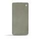 Sony Xperia Z3 Compact leather case - Acier vintage ( Pantone 403C ) 