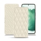 Funda de piel Samsung Galaxy S22+ - Blanc - Couture ( Bologna - White ) 