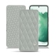 Funda de piel Samsung Galaxy S22+ - Gris - Couture ( Nappa - Pantone W428C ) 