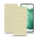 Lederschutzhülle Samsung Galaxy S22+ - Ivoire - Couture ( Sleek P C12 - White ) 