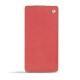 Sony Xperia Z3 Compact leather case - Cerise vintage ( Pantone 185C ) 