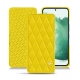 가죽 커버 Samsung Galaxy S22+ - Jaune fluo - Couture