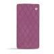 Sony Xperia Z3 Compact leather case - Prune vintage - Couture