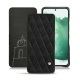 Lederschutzhülle Samsung Galaxy S22+ - Negre poudro - Couture