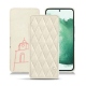 Custodia in pelle Samsung Galaxy S22+ - Blanc escumo - Couture