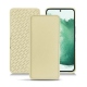 가죽 커버 Samsung Galaxy S22+ - Beige PU
