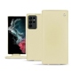 Samsung Galaxy S22 Ultra leather case - Beige ( Nappa - Pantone 7502C ) 