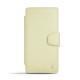 Housse cuir Sony Xperia Z3 Compact  - Beige ( Nappa - Pantone 7502C ) 