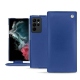 Housse cuir Samsung Galaxy S22 Ultra - Bleu océan ( Nappa - Pantone 293C ) 