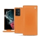 Housse cuir Samsung Galaxy S22 Ultra - Orange ( Nappa - Pantone 1495U ) 