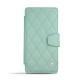 Custodia in pelle Sony Xperia Z3 Compact  - Bleu clair - Couture ( Nappa - Pantone 277C ) 