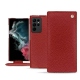 Housse cuir Samsung Galaxy S22 Ultra - Tomate ( Pantone 187C ) 
