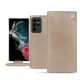 硬质真皮保护套 Samsung Galaxy S22 Ultra - Taupe vintage ( Pantone 7530C ) 